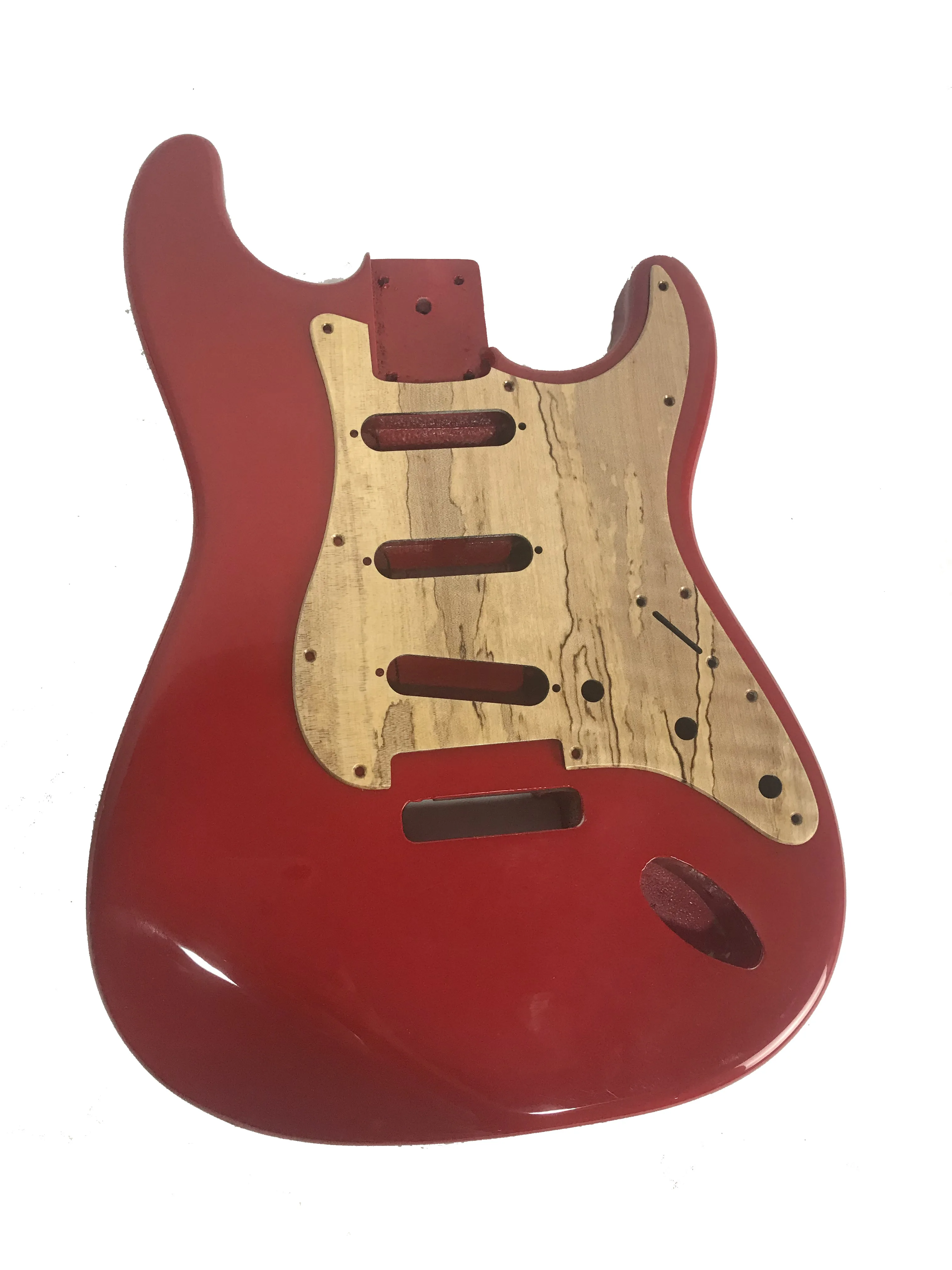 NEW Strat Electric Guitar Body Maple Guitar with Pickguard Semi-finished Manual DIY Guitar Barrel Replacement Guitar Accessories enlarge