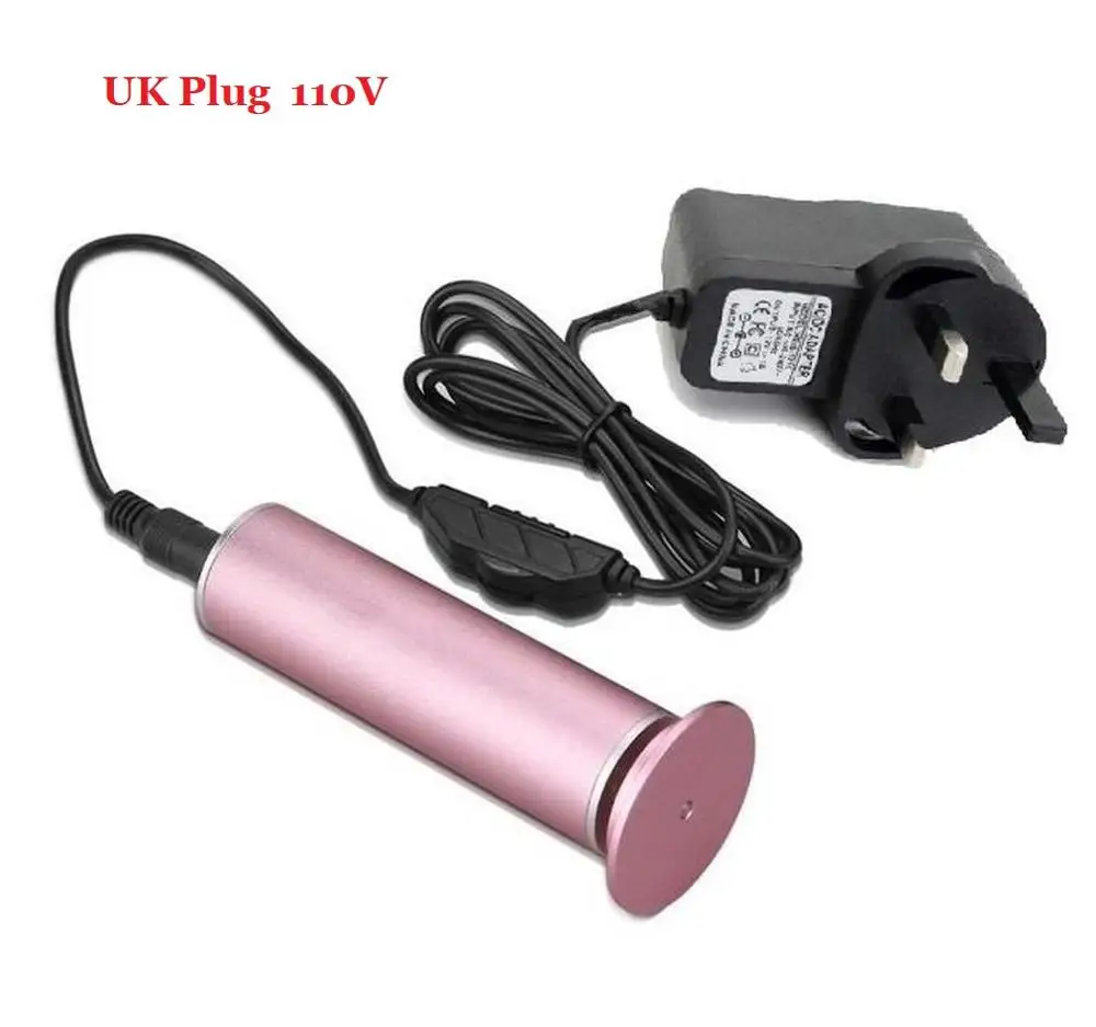 Pink and UK Plug Электропилка для стоп Скорость Регулируемый круги из шкурки мозолей Remover Педикюр быстро щётка-очиститель для ног жесткий треснувший сухой удаляет мертвую кожу - Цвет: Pink and UK Plug