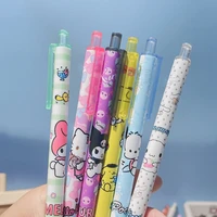 haile 6pcset 0 5mm kawaii rabbits dog anime black gel pens cute press neutral signature pen student kids school stationer gift