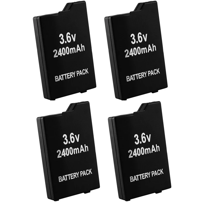 4Pcs/lot 2400mAh Replacement Battery for Sony PSP2000 PSP3000 PSP 2000 3000 PSP-S360 Gamepad for PlayStation Portable Controller 4pcs 3 6v 2400mah psp 2000 batteries for sony psp2000 psp3000 console