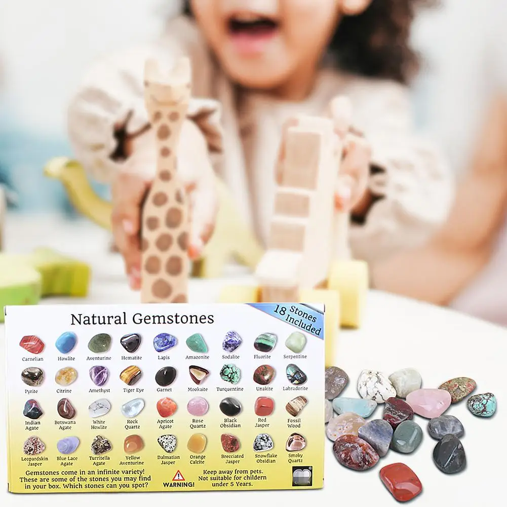 Коробка из натуральных каменных ископастей необработанный минеральный флюорит