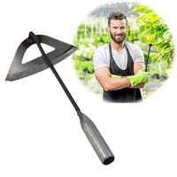steel hardened hollow hoe handheld weeding rake planting vegetable farm garden tools agriculture tool weeding accessories