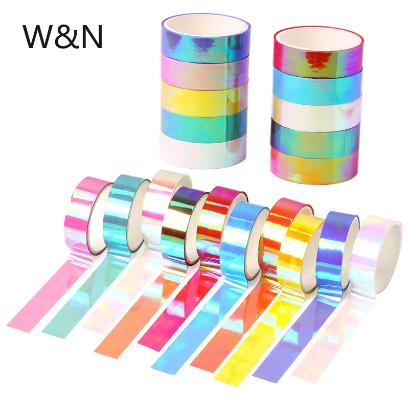 

Набор клейких лент 10 шт./лот с блестками, многоцветная клейкая лента, кавайные декоративные канцтовары для творчества, скрапбукинга, рисова...
