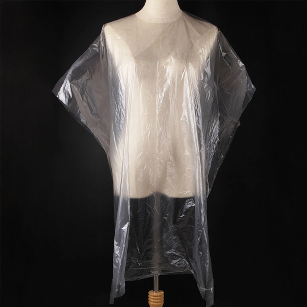

100pcs Disposable Hair Cutting Capes Hairdressing Cloth Cloth Hair Dye Hair Oil Waterproof Shawl Hairdressing Supplies 90x130cm