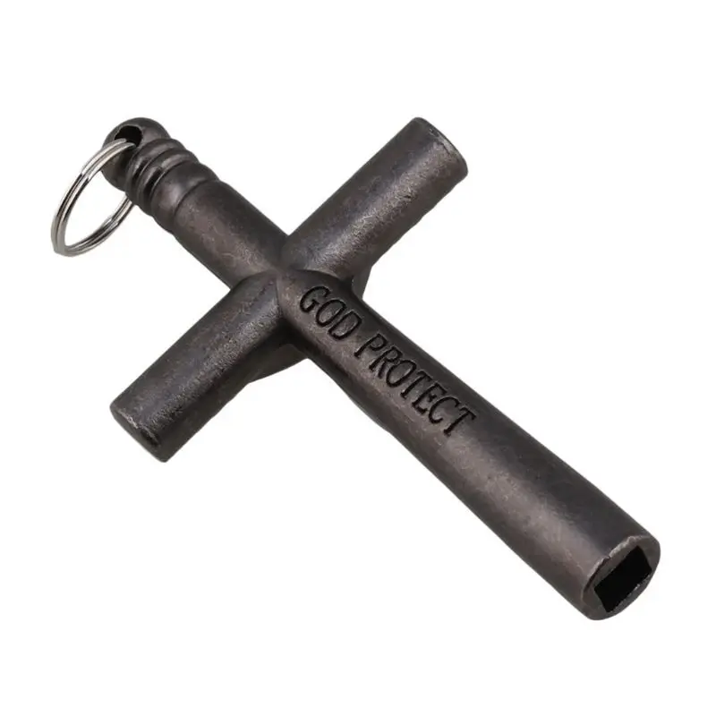 

Jesus Cross 6mm Drum Key with Chain Necklace Drum Tuning Key Metal Tuning Wrench