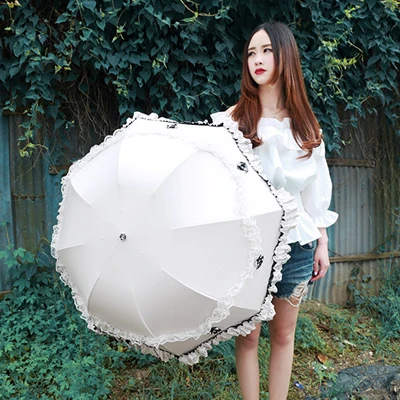 Зонт от солнца с защитой УФ лучей дождя женский зонтик ультрафиолета женские