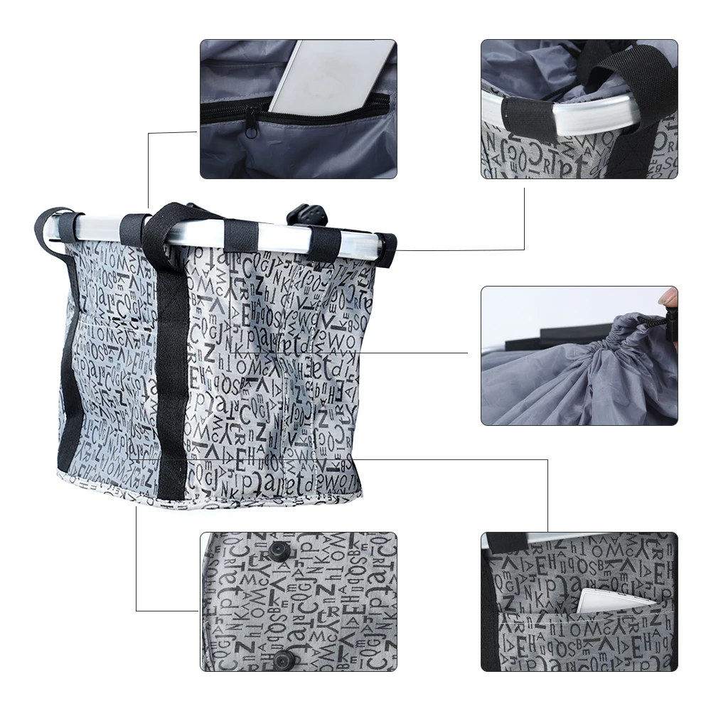 Pet Carrier Bag Bicycle Basket Pouch For Dog Cat Bike Bags Aluminum Alloy Front Seat | Дом и сад