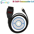 Диагностический сканер OBD2 для AUDIVWSkodaSeat VAGK + CAN Commander Full