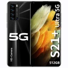 Уникальный смартфон S21 + Ultra, 7,3 дюйма, 4Gтелефон, разблокировка 24 Мп + 48 МП, 12 Гб + 512 ГБ, 5600 мАч, мобильные телефоны Android, смартфон