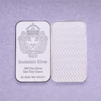 scottsale in god we trust 999 fine bullion 1oz silver plated souvenir coin non magnetic collection crafts gift