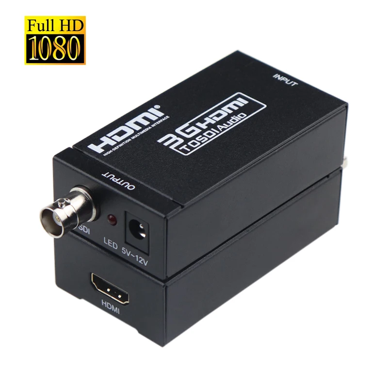 1080P HDMI в SDI конвертер мини 3G SD-SDI HD-SDI 3G-SDI адаптер сигнала с аудио видео выходом для