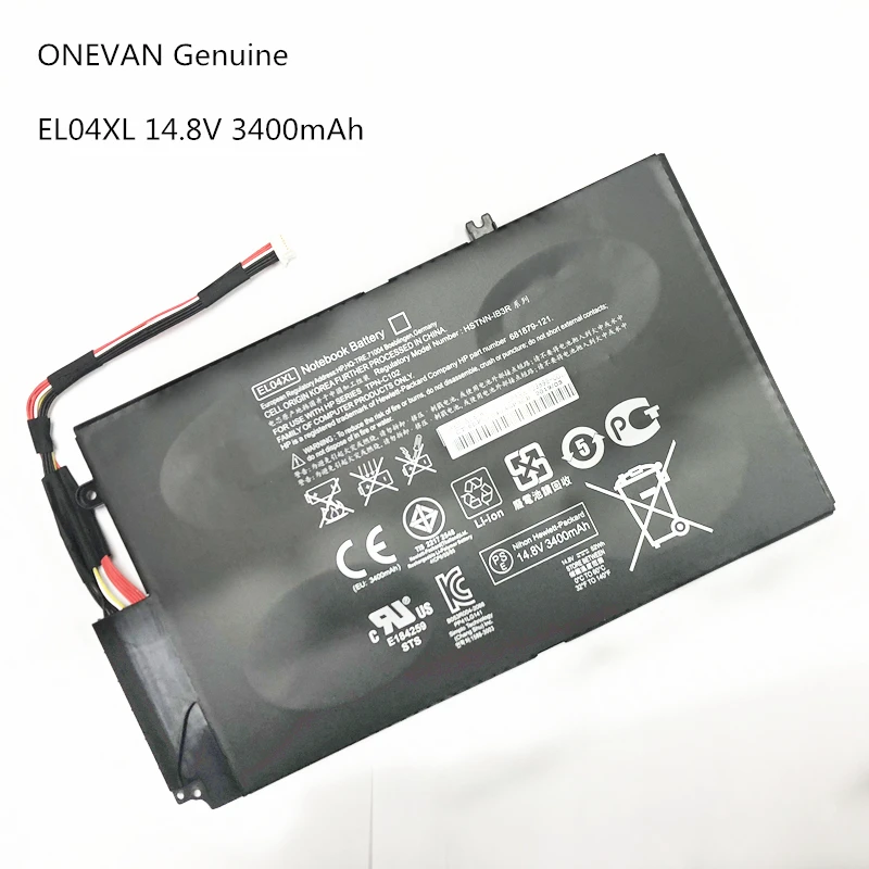 

ONEVAN EL04XL battery For HP EL04 HSTNN-UB3R HSTNN-IB3R 681949-001 battery ENVY 4 4-1035tx 4-1039TX 4-1030CA Series battery