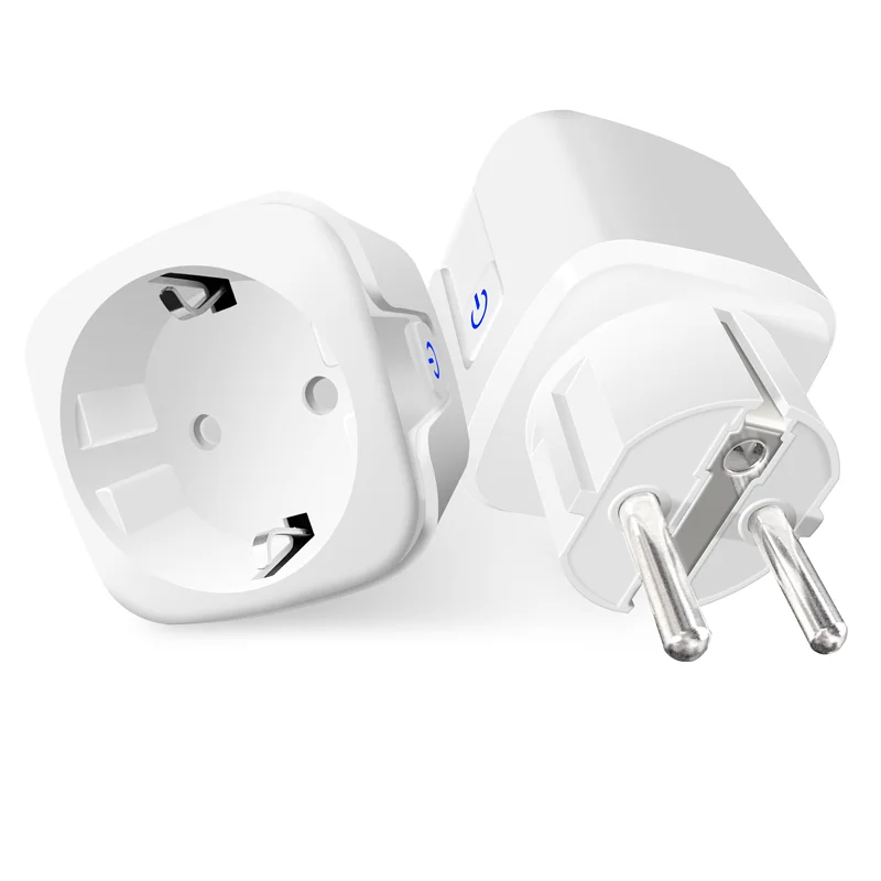 

Tuya Wifi Smart Socket Has A Monitor 16A Voice Google Home Alexa APP Timing Remote Control American British European Standard