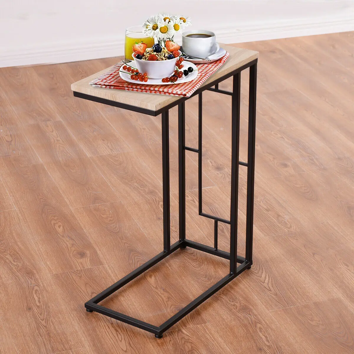 

Costway Modern Coffee Tray Side Sofa End Table Ottoman Couch Room Stand TV Lap Snack