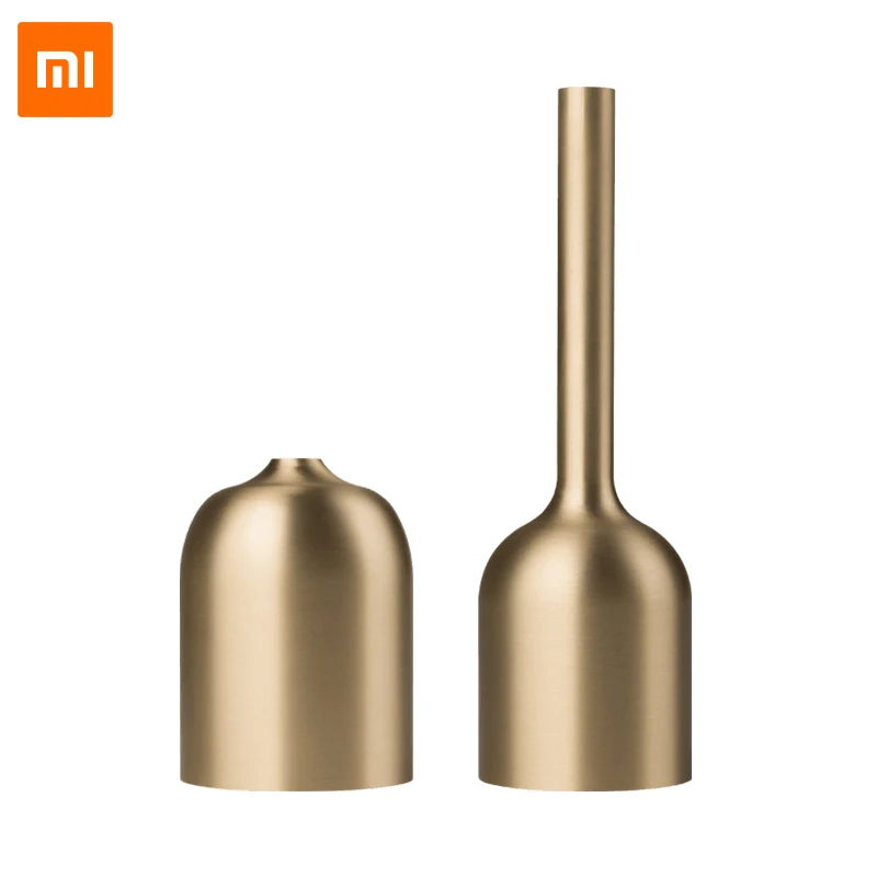 Xiaomi Youpin Медная Ваза сушеные цветочные вазы цилиндрические золотые растения