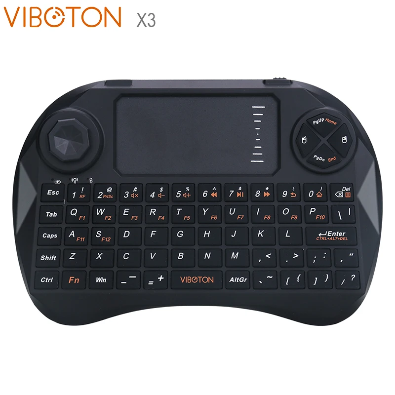 VIBOTON X3 многофункциональная Мини 2 4G Беспроводная клавиатура Air Mouse с тачпадом для
