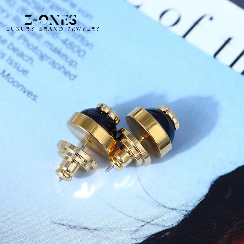 

Fashion cute small round beads ladies earrings luxury brand birthday line up gifts