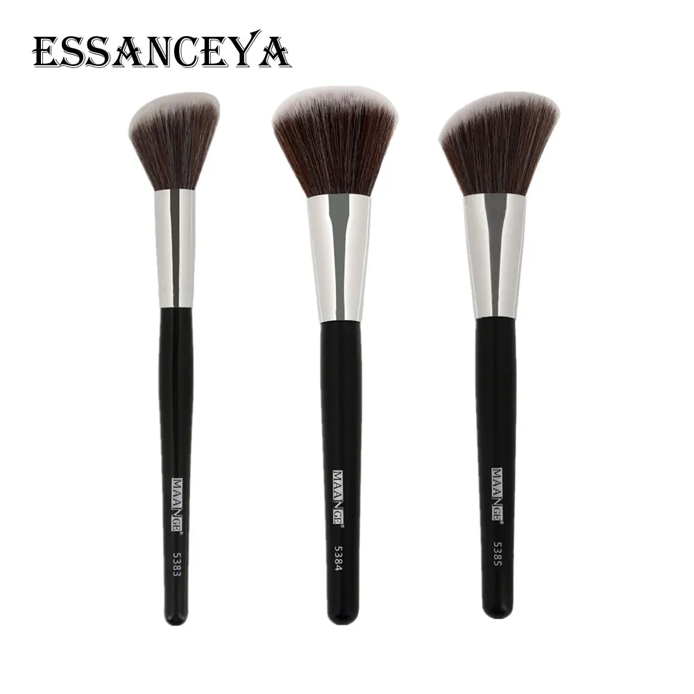 ESSANCEYA, 1 шт., угловая круглая основа, румяна, Кисть для макияжа, кисть для лица, щек, контурные румяна, свободная мощность, косметические кисти для макияжа, инструмент