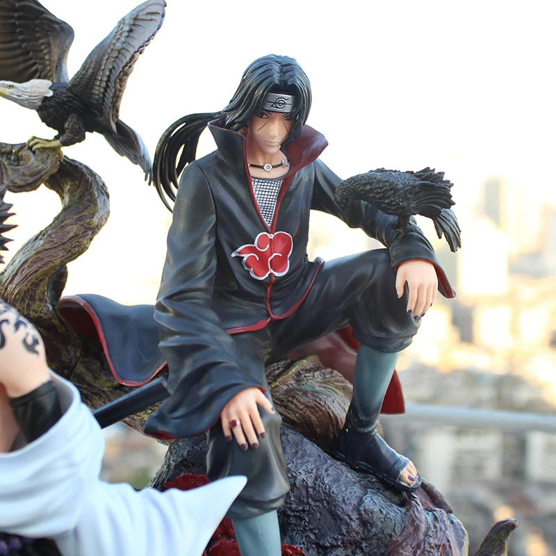 

2 pcs/set Anime GK Statue Uchiha Itachi & Sasuke Pvc Collection Model 1/6 Scale Figure Toys
