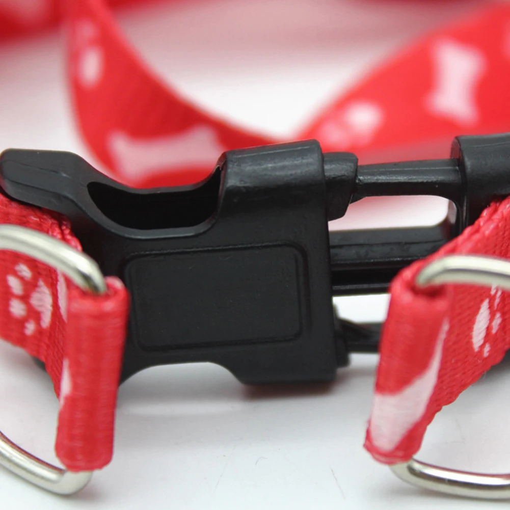 Регулируемая шлейка для кошек собаки поводок модные кости принт лап безопасная