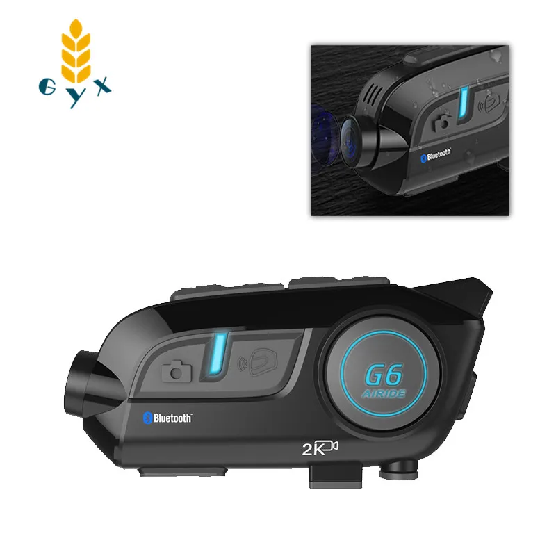 

Upgraded motorcycle driving recorder G6 helmet headset camera all-in-one Bluetooth app wireless intercom HD