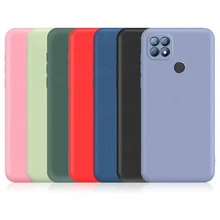 For Realme C21 Case Realme C21Y C25Y C11 C12 C15 C25 C25S Liquid Silicone Shockproof Soft Bumper Phone Case Realme C21 Cover