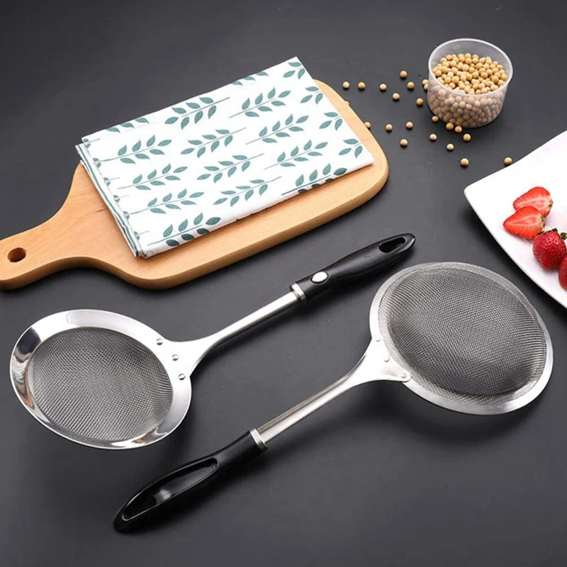 Сетка-скиммер из нержавеющей стали сито проволоки тройная ложка для макаронных