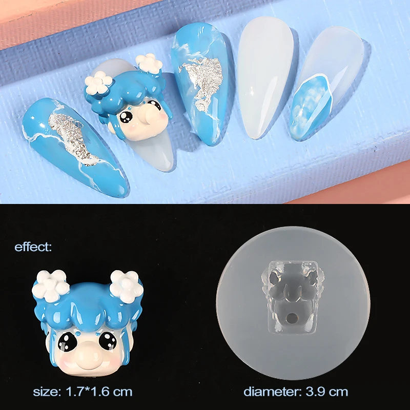 

Silicone 3D Nail Carving Stamping Stencils Nail Art Pattern Plate Mold Manicure UV Gel Nail Polish Printer Mould Tool E081