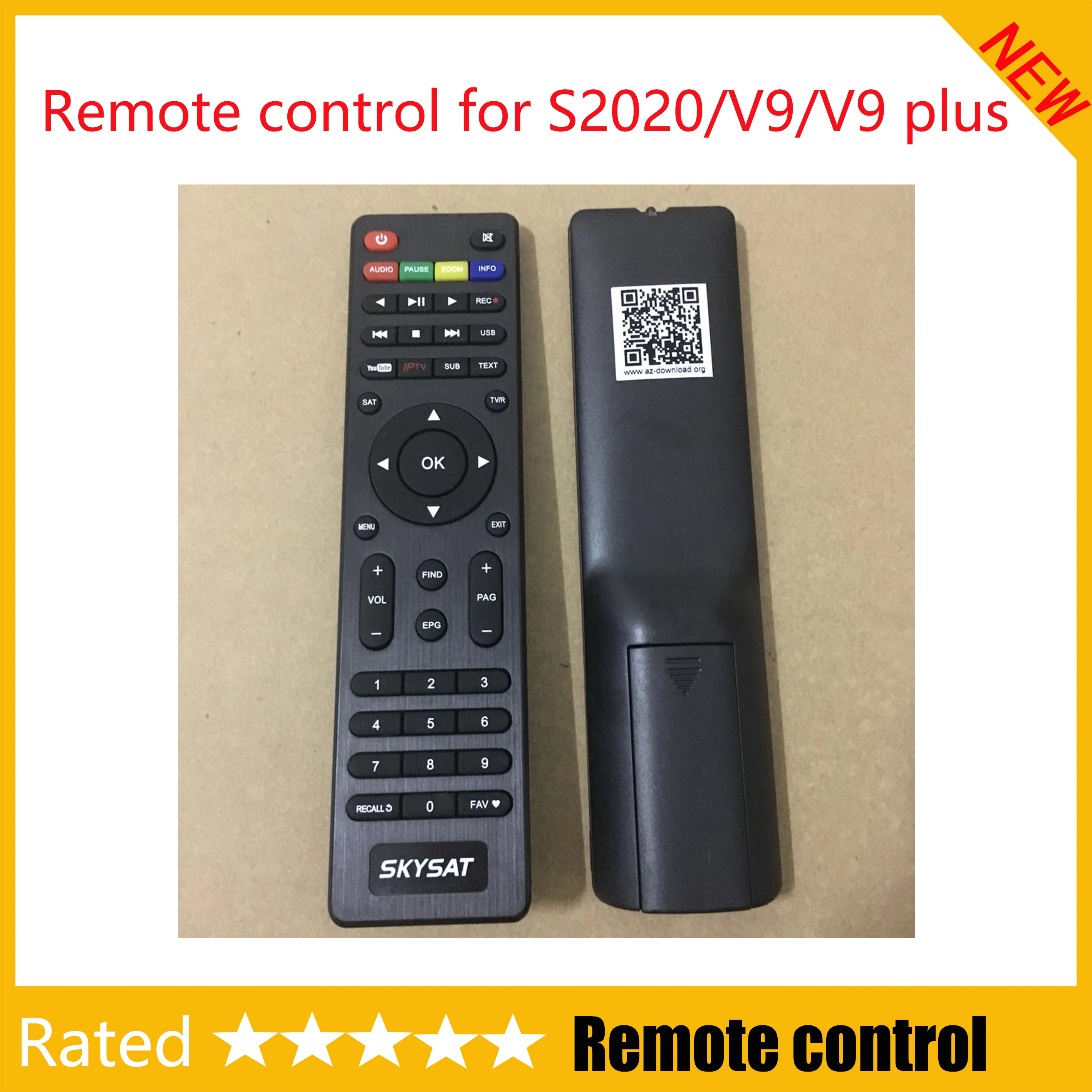 Пульт дистанционного управления для спутникового ресивера skysat s2020 V9 plus V10 V20 mini