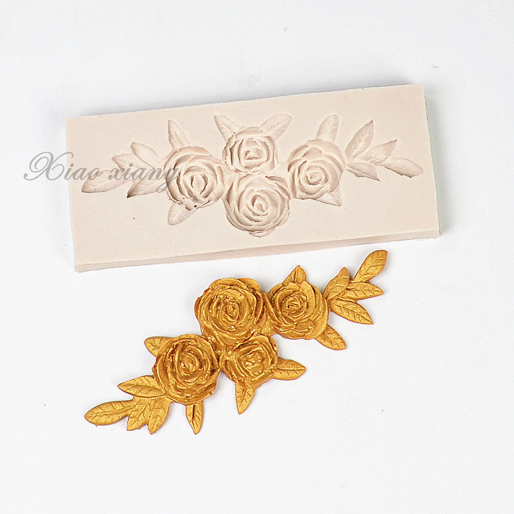 

3D розы цветы помадка силиконовая форма для выпечки шоколадных конфет Смола глина форма инструменты для украшения торта кухонные инструмен...