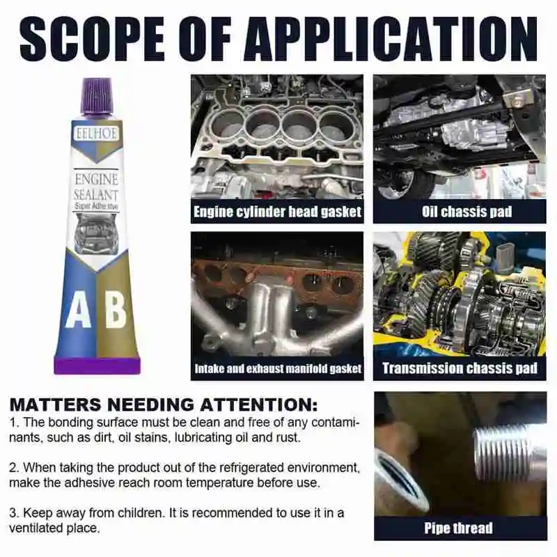 

strong ab caster glue casting adhesive industrial repair crackle agent