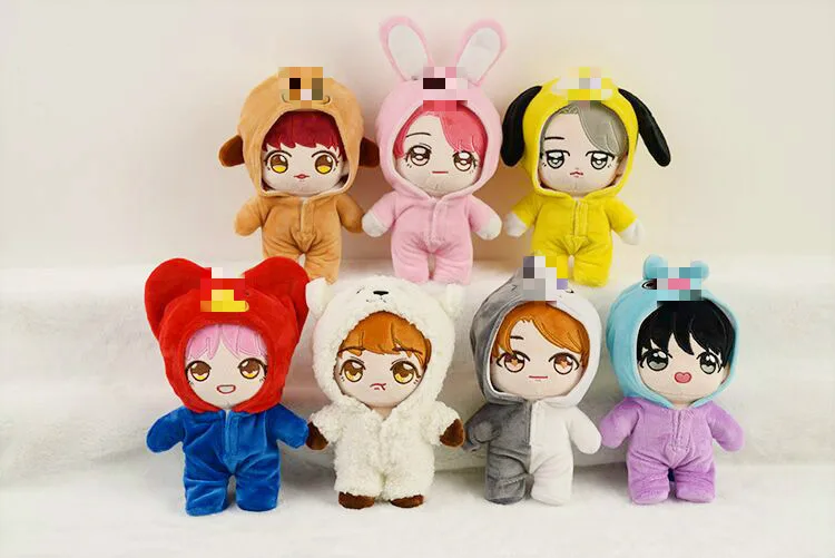 

[MYKPOP] Одежда и аксессуары для кукол KPOP: кукла и Пижама для кукол 20 см, Коллекционная Коллекция кукольных болельщиков KPOP Bangtan SA19103001