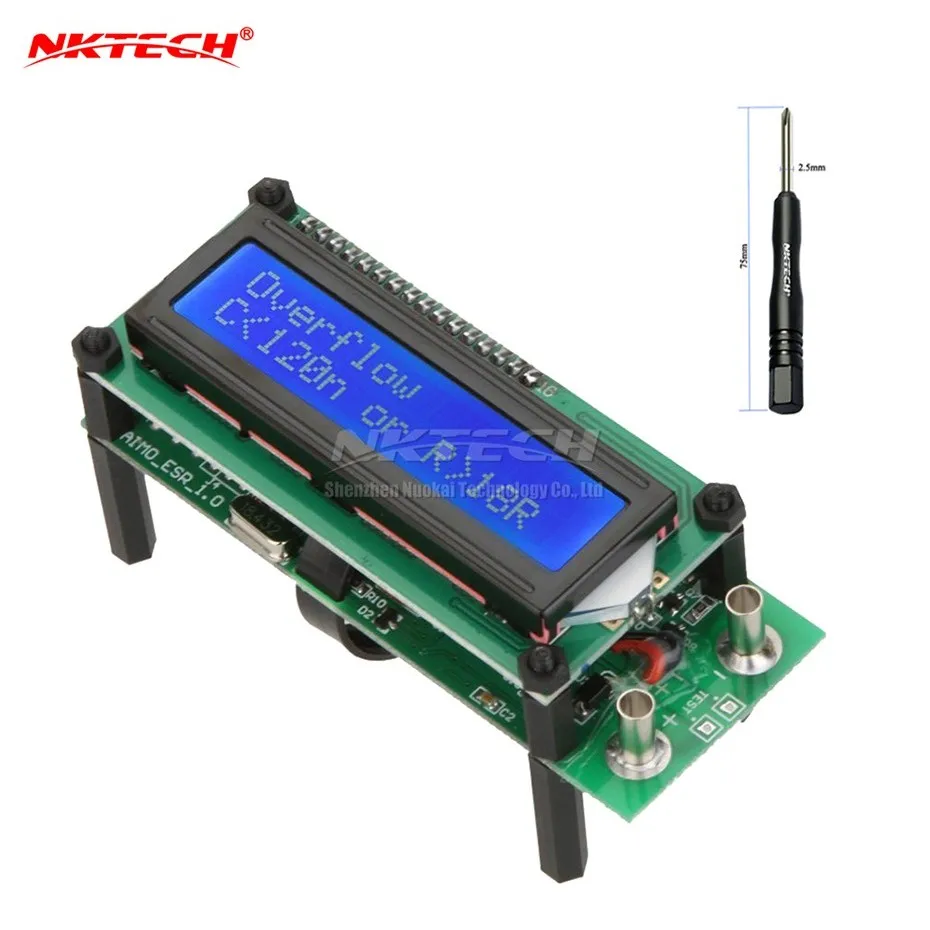 Цифровой тестер LCR NKTECH ESR01 с автоматическим выбором диапазона стандартный