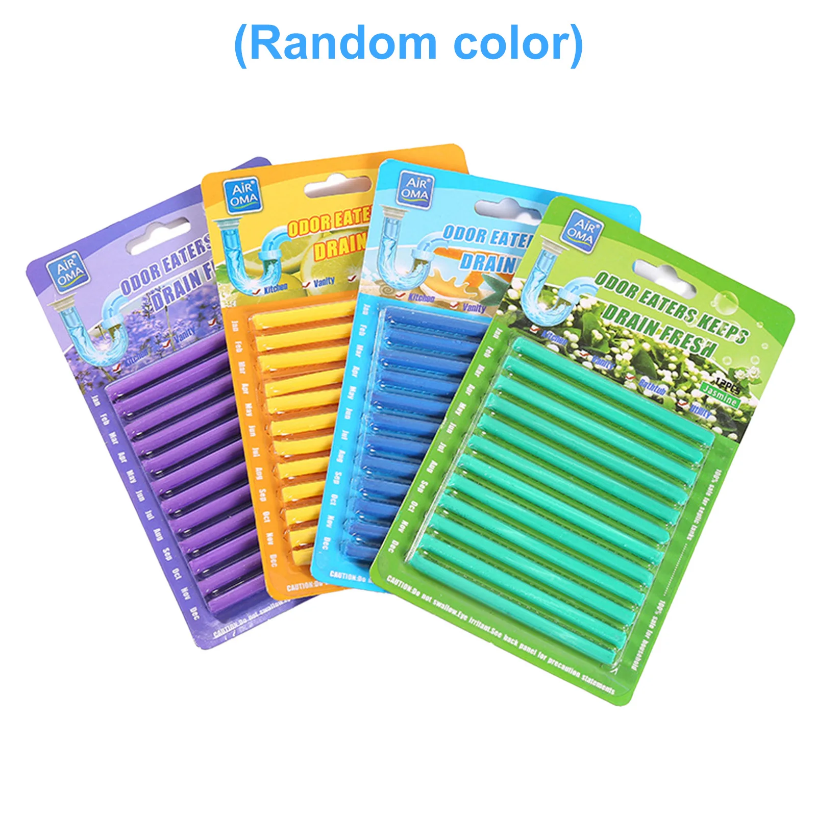 

12pcs Pipe Cleaning Sticks Oil Decontamination Kitchen Toilet Bathtub Drain Cleaneer Spot Pipe Cleaner Clean Sewer Cleaning Rod