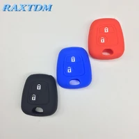 2 button silicone car key cover case for citroen c2 c3 c4for peugeot 206 307 207 408 key cover