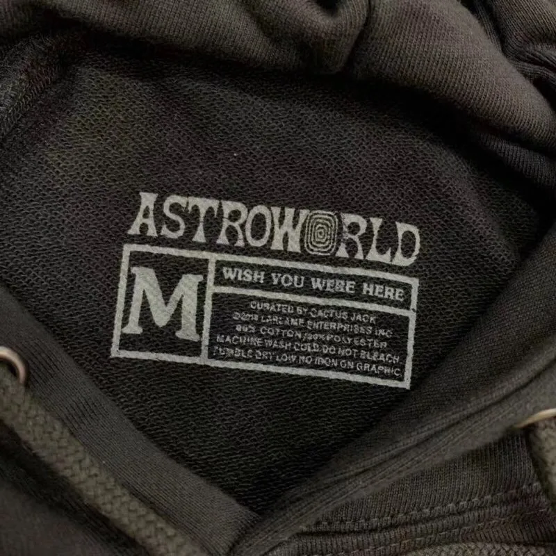 Толстовка с капюшоном для мужчин и женщин Трэвис Скотт кактус Джек астромир