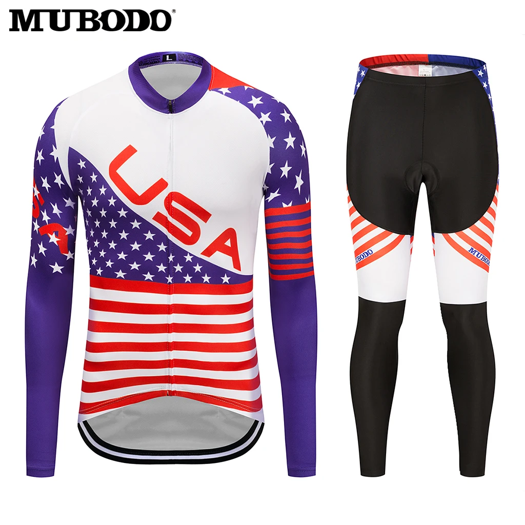 MUBODO Ciclismo Abbigliamento Bici Jersey Ropa мужская рубашка для велоспорта|Велосипедные комплекты|