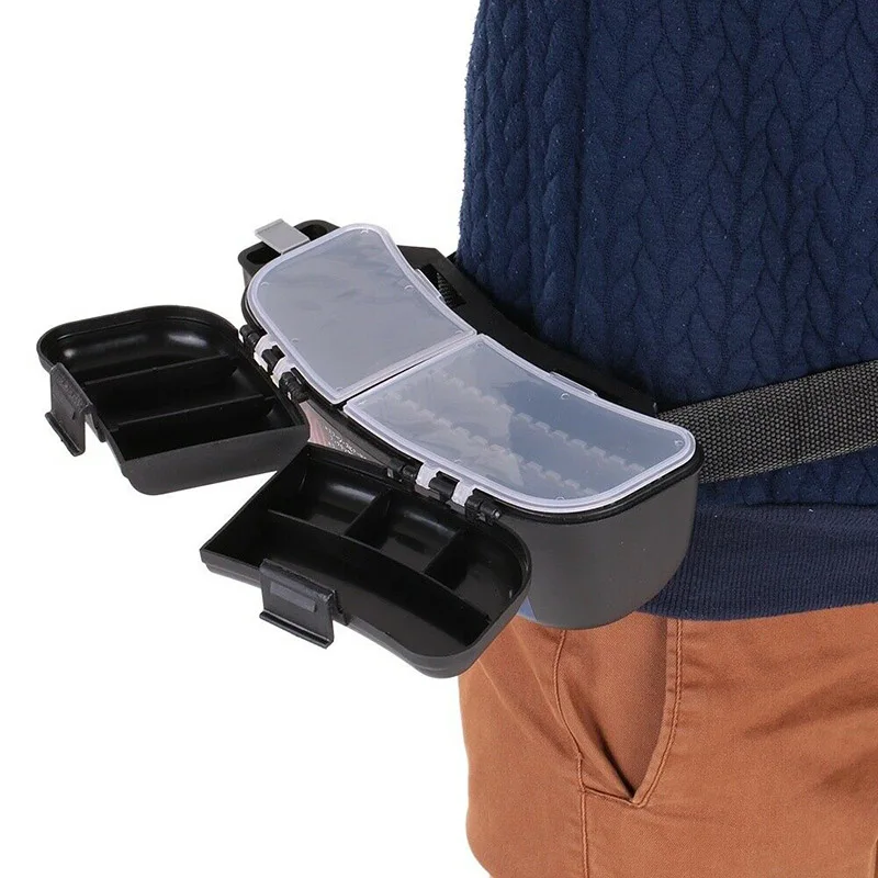 Multi-functional Fishing Tackle Box Waterproof Lure Baits Hooks Reels Waist Storage &ampT8 | Спорт и развлечения