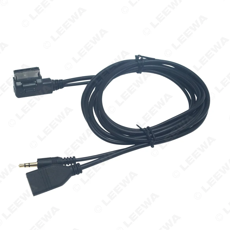 Автомобильный аудио-музыкальный кабель LEEWA 8X 3 5 мм AUX AMI MDI MMI интерфейс USB + зарядное