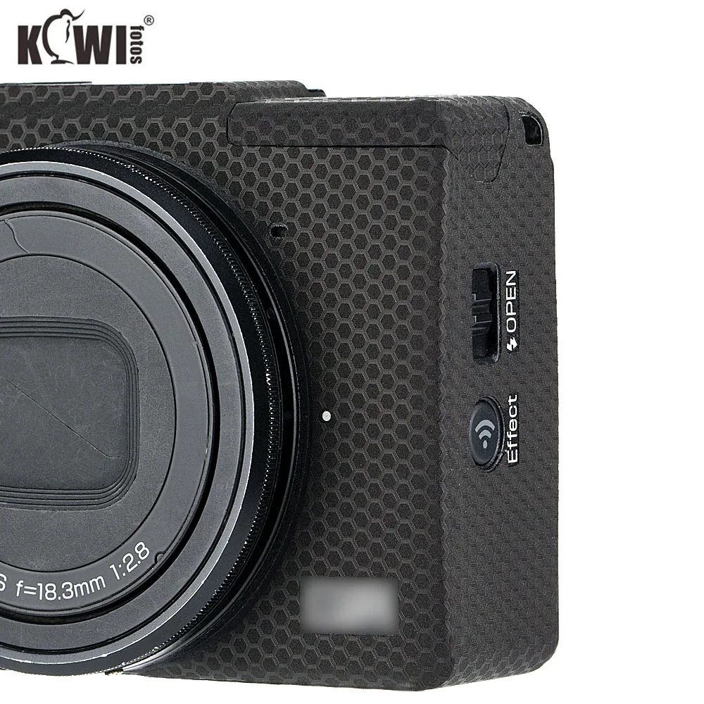 

KIWIFOTOS Anti-Scratch Cameras Protection Body Cover SkinFilm Fit For Ricoh GR II 3M Sticker Camera Decoration Matrix Black