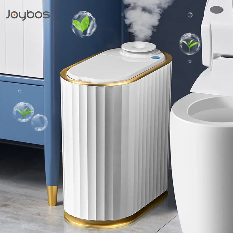 

Aromatherapy Smart Trash Can Bathroom Toilet Desktop Electronic Automatic Waste Garbage Bin with Air Freshener Home Appliances