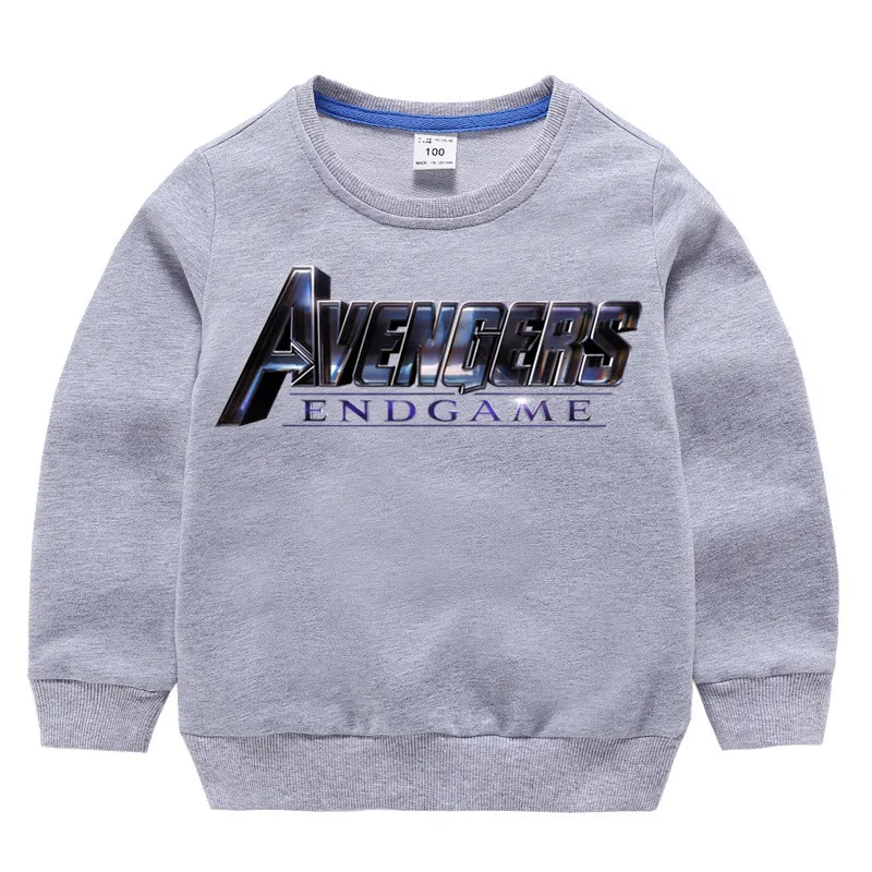 Детские хлопковые толстовки с капюшоном принтом мстители детский хлопковый