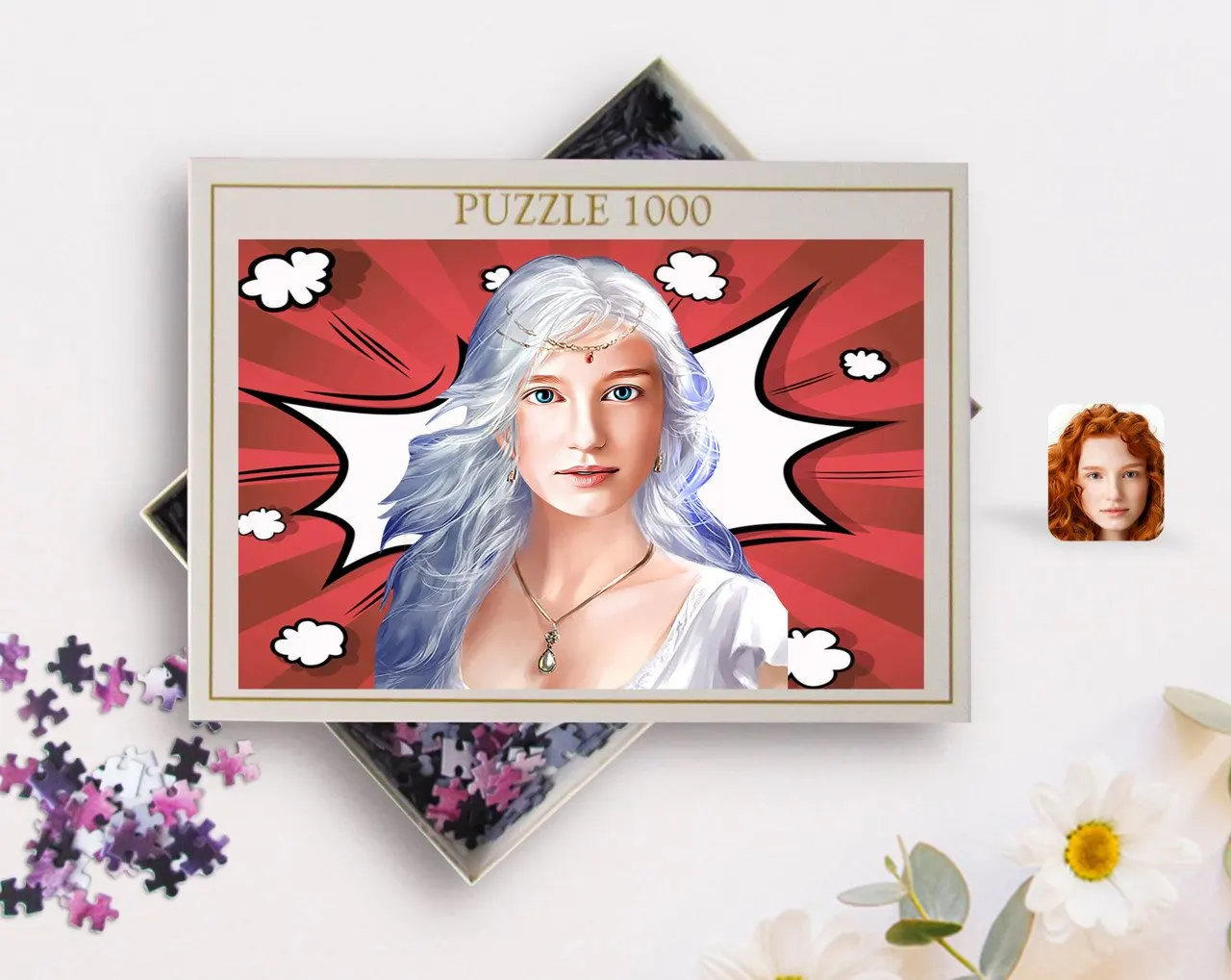 

Personalized Women 'S Abstract Caricature of 1000 Piece Professional Puzzle-18