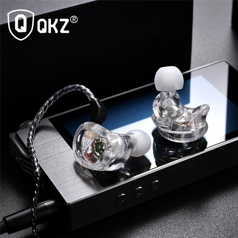 Новинка QKZ VK1 4DD наушники вкладыши HIFI DJ Monito спортивные для бега ZS10 ZS6 fone de ouvido