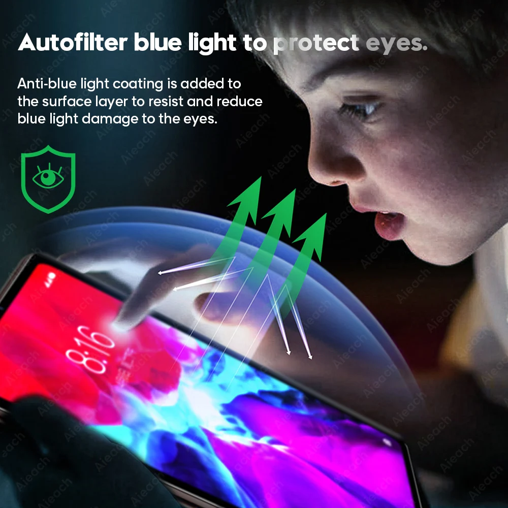 15D Anti Blue Ray Screen Protector For iPad Air 2 3 mini 4 5 Pro 11 10.5 9.7 Tempered Glass 10.2 7th Generation 5th 6th | Компьютеры и
