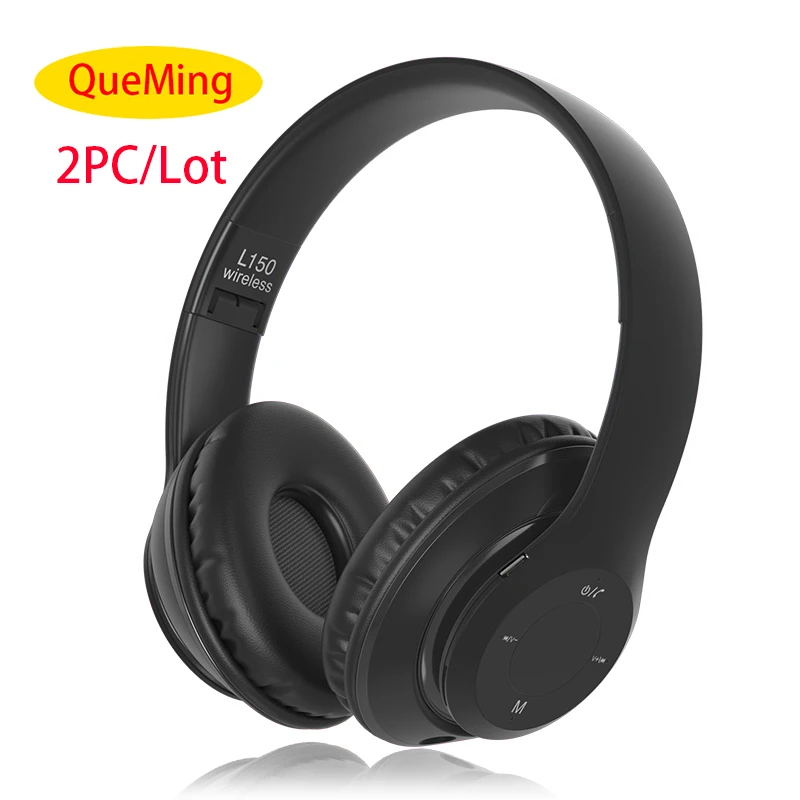 

2PC/Lot L150 Wireless Headphones Support TF Card With Mic Bluetooth Headsets Stereo Music Gaming Earphones For PS4 Android IOS