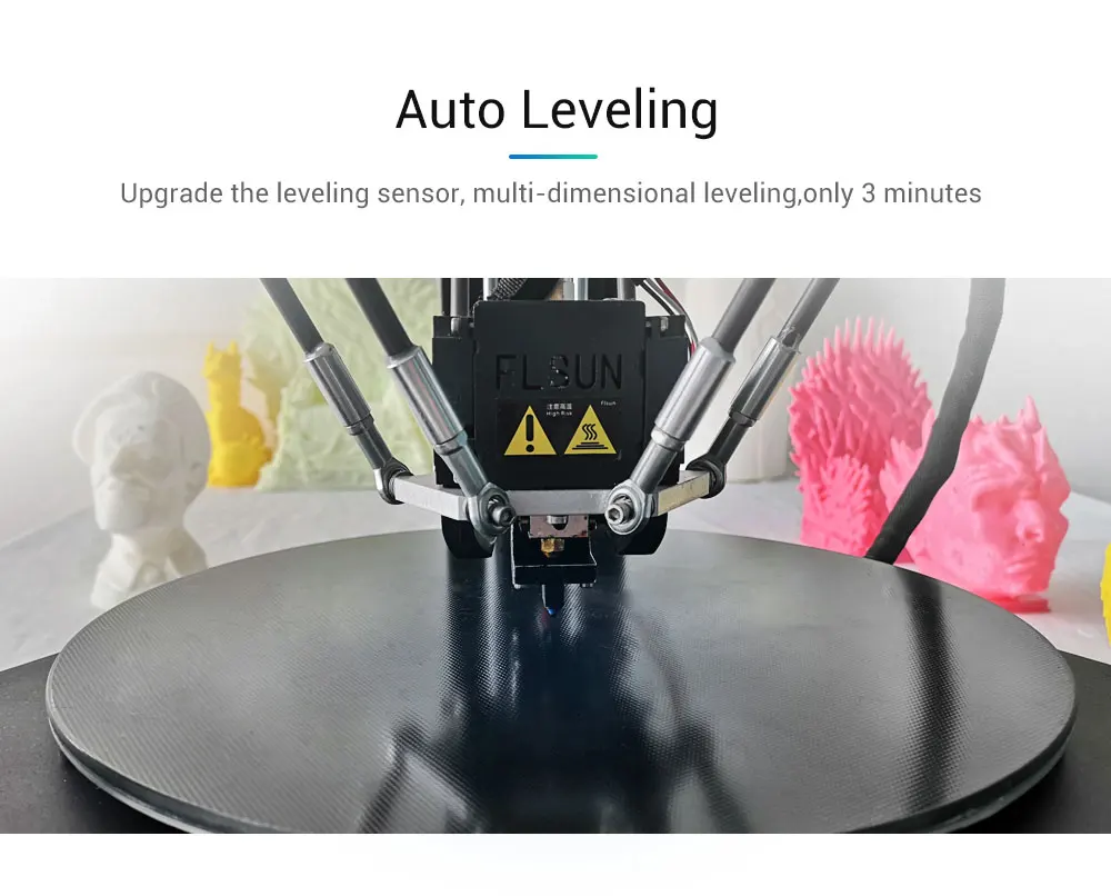Flsun Delta 3D принтер QQ S Pro высокоскоростной новый переключатель автовыравнивания
