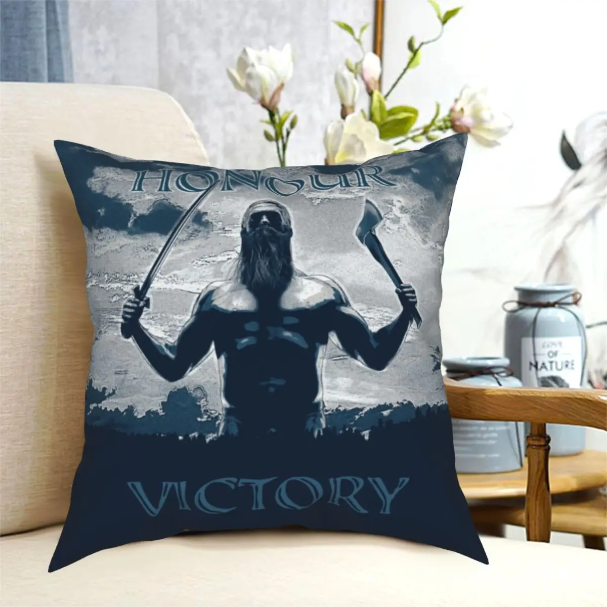 

Viking честь вальгаллу Подушка Чехол Мягкий чехол для подушки из полиэстера украшения скандинавской мифологии Подушка Чехол Диван размером 45*...