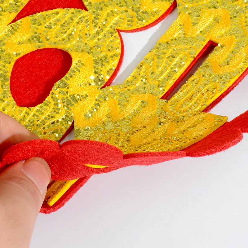 Свадебные принадлежности нетканые ткани Красное золото двойное счастье для