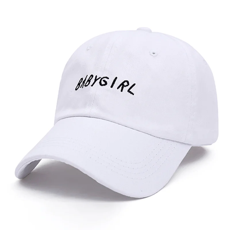 Новинка бейсболка из 100% хлопка с вышивкой BABYGIRL модные шапки для мужчин и женщин